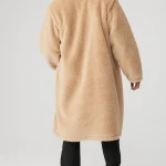 Oversized Sherpa Trench Coat