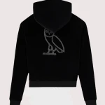 OVO x Rhinestone Crystal Velour Hoodie