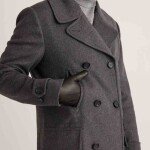 Italian Wool Double-Breasted Long coat
