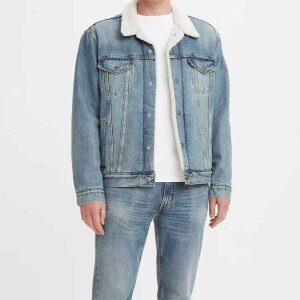 Men Sherpa Trucker Jacket