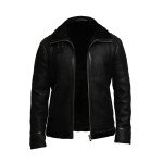 Men’s Aviator Black B3 World War2 Real Shearling Sheepskin Flying Jacket