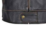 Men’s Motorcycle Armor Leather Jacket