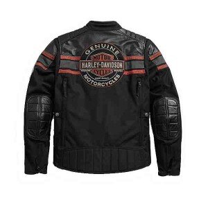 Harley Davidson Triple Vent System Riding Leather Jacket