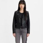 Faux Leather Moto Jacket