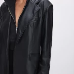 Oversized Faux Leather Blazer
