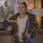 Rebelde 2022 Jeronimo Cantillo Leopard Print Coat