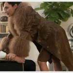 Red Notice Gal Gadot Snake Skin Coat