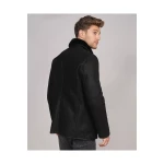 Shearling Sheepskin Jacket In Black