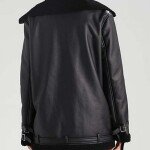 Womens Aviator Shearling Jacket