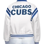 Chicago Cubs White Starter Varsity Jacket
